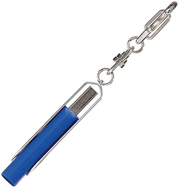 Obrázky: Twister stříbr.-modrý USB flash disk,přívěsek,2GB, Obrázek 4