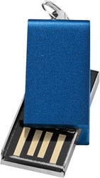 Obrázky: Modrý malý hliníkový USB flash disk 2GB