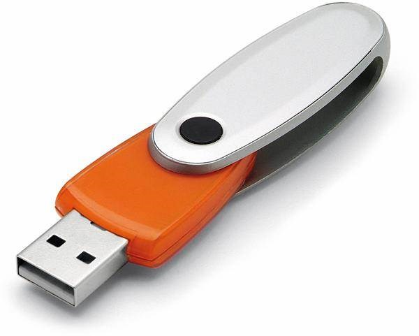 Obrázky: Rotating oranžový rotační USB flash disk 2GB, Obrázek 2