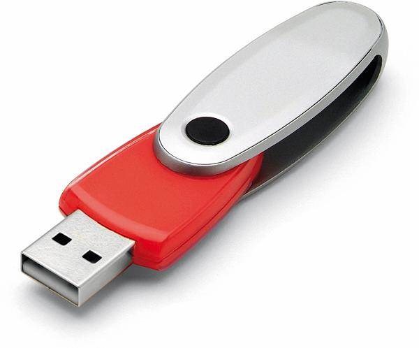 Obrázky: Rotating červený rotační USB flash disk 2GB, Obrázek 2