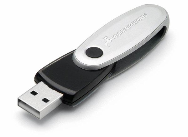 Obrázky: Rotating černý rotační USB flash disk 2GB, Obrázek 2