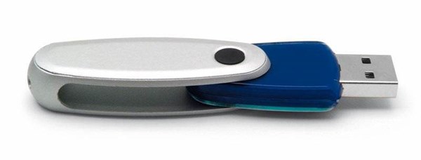 Obrázky: Rotating modrý rotační USB flash disk 2GB, Obrázek 3