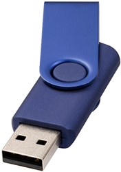 Obrázky: Twister metal modrý USB flash disk, 2GB