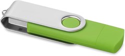 Obrázky: OTG Twister flash disk 2 GB s micro USB,limetkový