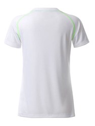 Obrázky: Dámské funkční tričko SPORT 130, bílá/zelená XS