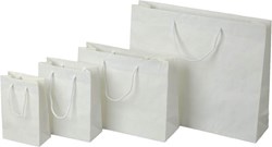 Obrázky: Papírová taška 16x8x25 cm, textilní šňůrky, bílá