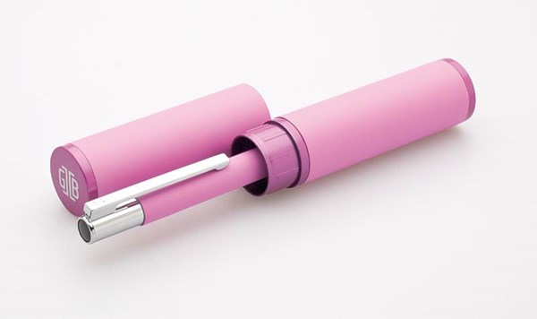 Obrázky: Růžové kovové kuličkové pero v tubusu, Obrázek 4