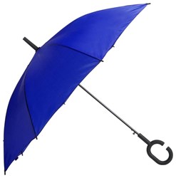 Obrázky: Modrý automatický větru odolný handsfree deštník