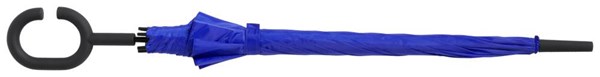 Obrázky: Modrý automatický větru odolný handsfree deštník, Obrázek 2