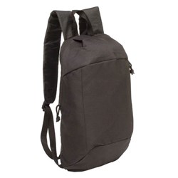 Obrázky: Jednoduchý polyesterový batoh 10 L, černý
