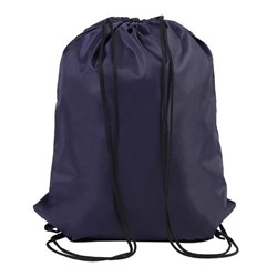 Obrázky: Jednoduchý polyesterový stahovací batoh tmav. modrý
