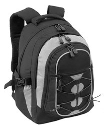 Obrázky: Černo šedý batoh s velkým množstvím kapes 30 L