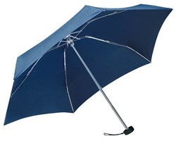 Obrázky: Hliníkový skládací mini deštník s pouzdrem,tm.modrý