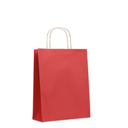 Obrázky: Papírová taška červená 25x11x32cm,kroucená držadla