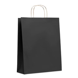 Obrázky: Papírová taška černá 32x12x40cm, kroucená držadla