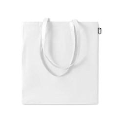 Obrázky: Bílá laminovaná nákupní taška z netkaného RPET