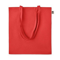 Obrázky: Nákupní taška z bio bavlny 140g, červená