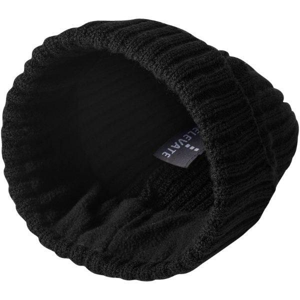 Obrázky: Černá zimní pletená čepice ELEVATE, Obrázek 4
