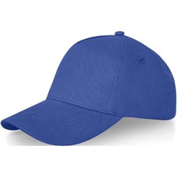 Obrázky: Středně modrá 5panelová čepice s kovovou přezkou