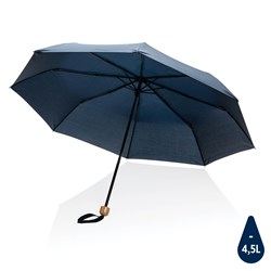 Obrázky: Nám. modrý rPET deštník, manuální otevírání