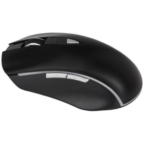 Obrázky: Černá podsvícená ergonomická myš z ABS plastu, Obrázek 2