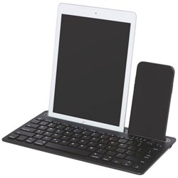 Obrázky: Černá klávesnice pro více zařízení se stojanem