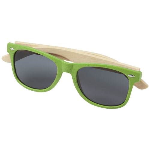Obrázky: Bambusové sluneční brýle se zelenou obrubou, Obrázek 2