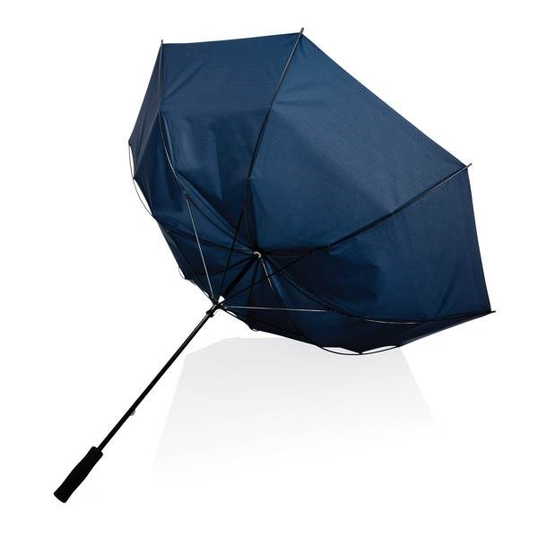 Obrázky: Modrý větru odolný rPET deštník, manuální, Obrázek 3