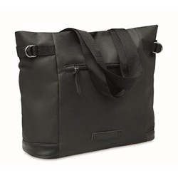 Obrázky: Černá nákupní taška přes rameno z RPET