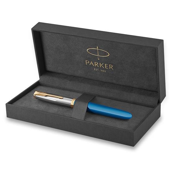 Obrázky: Parker 51 Premium Turquoise GT plnicí pero, hrot F, Obrázek 2