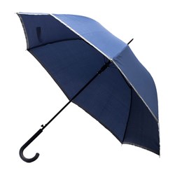 Obrázky: Automatický modrý deštník s reflexním lemem