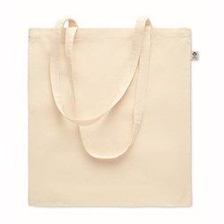 Obrázky: Bavlněná nákupní taška s dl.uchy 180 g/m2, přírodní