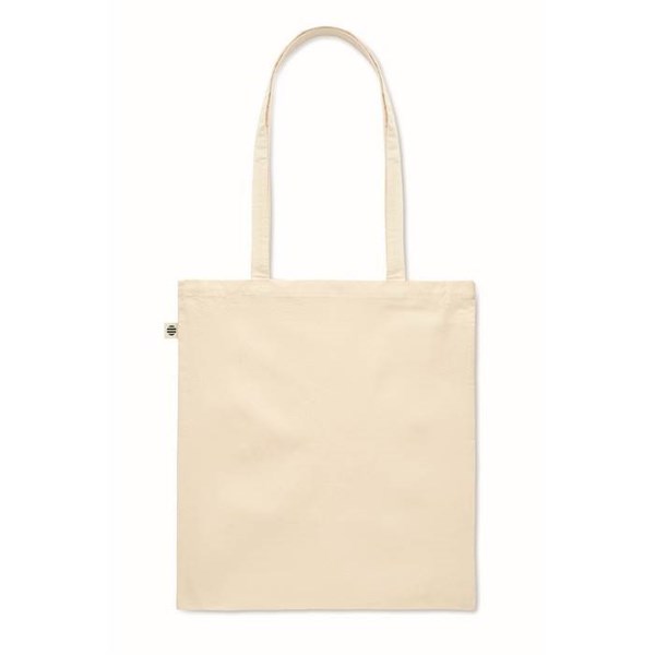 Obrázky: Bavlněná nákupní taška s dl.uchy 180 g/m2, přírodní, Obrázek 5