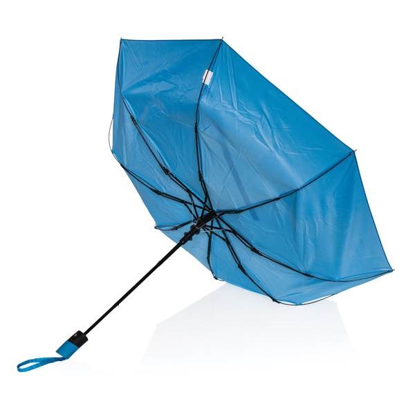 Obrázky: Skládací mini deštník ze 190T RPET AWARE™, modrý, Obrázek 3