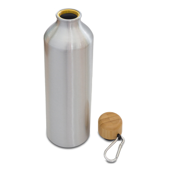 Obrázky: Stříbrná jednostěnná hliníková lahev 800 ml, Obrázek 2