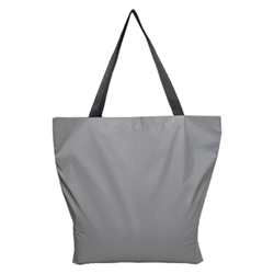 Obrázky: Reflexní stříbrná nákupní taška s dlouhými uchy
