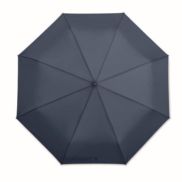 Obrázky: Modrý větruodolný, automatický skládací deštník, Obrázek 5