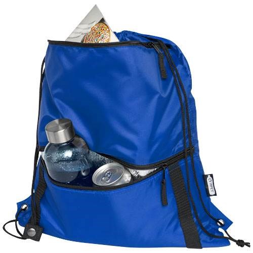 Obrázky: Recyklovaný kr.modrý skládací batoh s přední kapsou, Obrázek 7