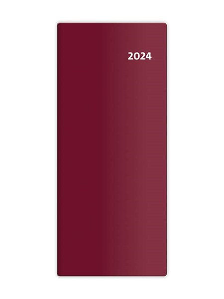 Obrázky: KAPSÁŘ měsíční plánovací diář 2025 vínově červený
