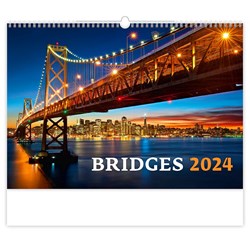 Obrázky: BRIDGES, nástěnný kalendář 450x315 mm, spirála