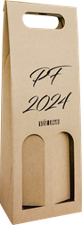 Obrázky: Krabice PF 2024 na 2 láhve vína, přírodní, laser