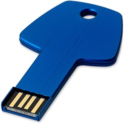 Obrázky: Nám. modrý hliník. USB flash disk 2GB, tvar klíče