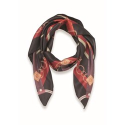 Zobrazit detaily pro Šátek z recykl. saténového polyesteru, černý Obrázky: Šátek z recykl. saténového polyesteru, černý