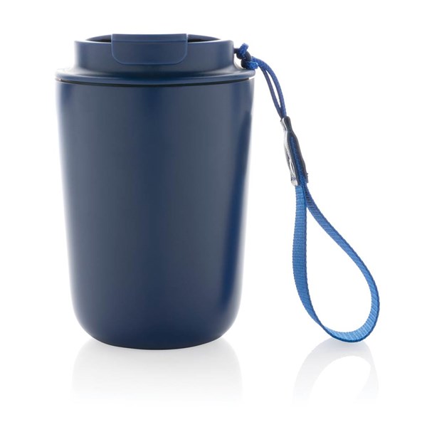 Obrázky: Modrý termohrnek Cuppa 0,38 l z ner.oceli s poutkem, Obrázek 2