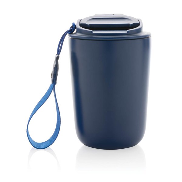 Obrázky: Modrý termohrnek Cuppa 0,38 l z ner.oceli s poutkem, Obrázek 5