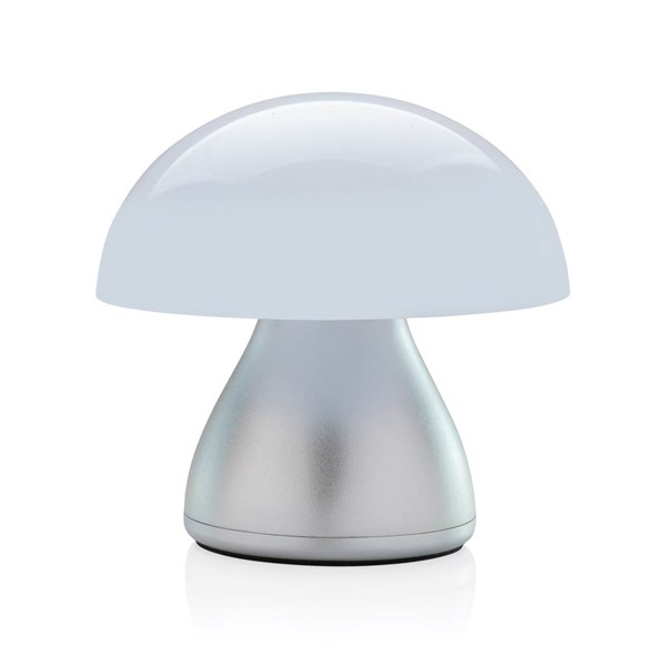 Obrázky: Stříbrná USB stolní lampa Luming z recykl. plastu, Obrázek 11