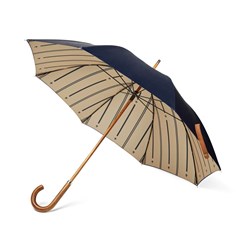 Obrázky: Modrý dvouvrstvý deštník VINGA Bosler z RPET