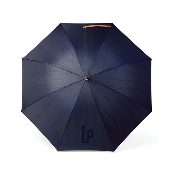 Obrázky: Modrý dvouvrstvý deštník VINGA Bosler z RPET, Obrázek 4