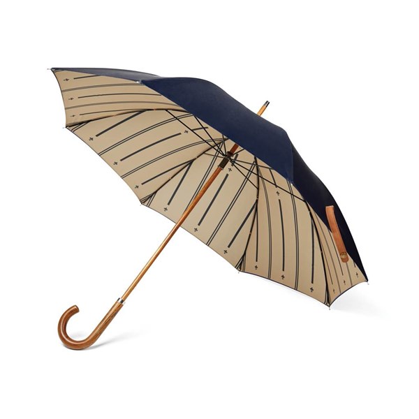 Obrázky: Modrý dvouvrstvý deštník VINGA Bosler z RPET, Obrázek 7