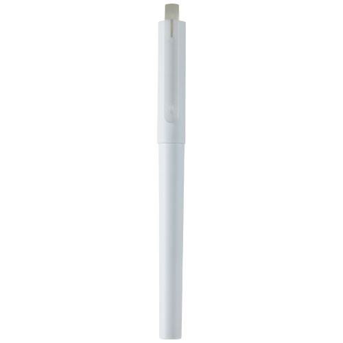 Obrázky: Mauna recyklované PET gelové kuličkové pero, bílé, Obrázek 3